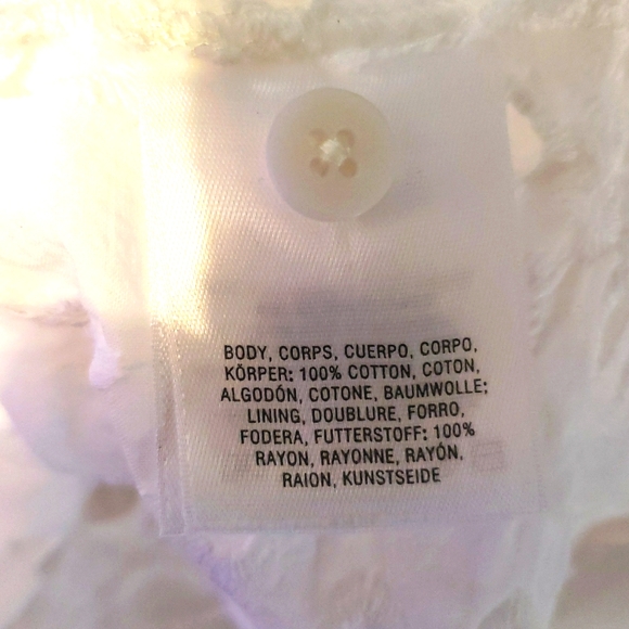 Anthropologie Maeve Geo Eyelet Shirtdress Size Medium - Picture 11 of 11